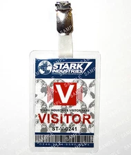 Tony Stark Industries Visitor Badge Iron Man Avengers Gift Cosplay Christmas
