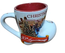 Christkindlmarket Chicago 2015 Ceramic Boot Christmas Mug 20th Anniversary Fair