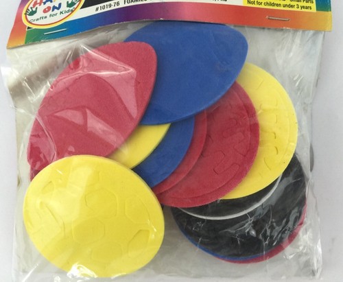 Scrapbooking Sports Shapes Football Soccer Red Blue Yellow White Black 25 Pc - Picture 11 of 12