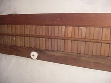 Single Wooden  Louver Interior Window Shutter Salvage Shabby Rustic 39 3/4 x7