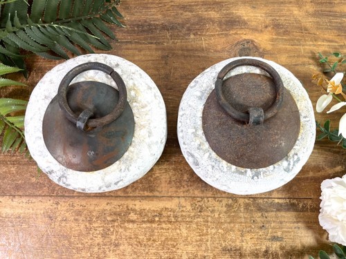 Rustic Reclaimed Solid Stone Indian Vagator Tent Marquee Weight Door Stop - Picture 6 of 7