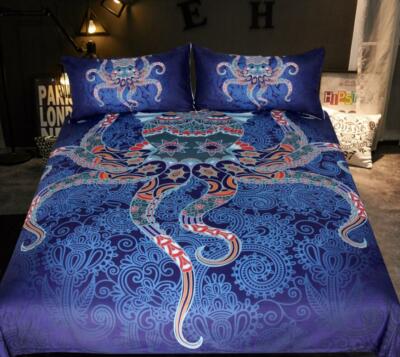 3D Tattoo Octopus ZHUC1772 Bett Kissenbezüge Decke Bettdecke Abdeckung Set