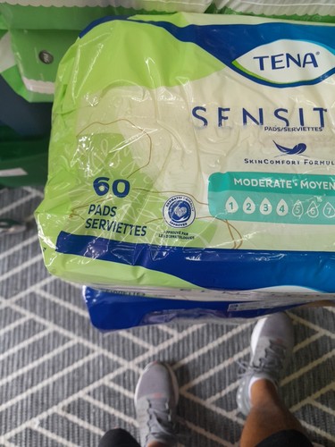 Tena Sensitive Care Pads #4 Moderate Absorbency 60 Count Long - Picture 4 of 4