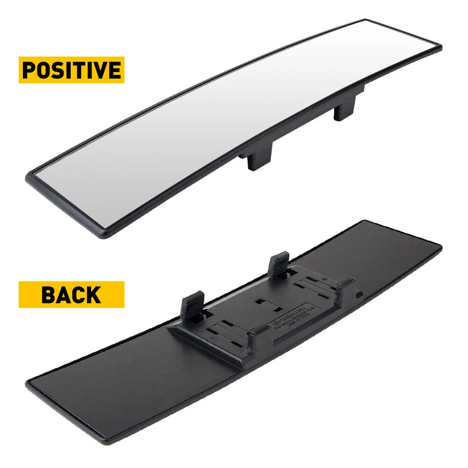 Mirror 300MM Wide Angle Convex Interior Rear View Clear Clip On For 2020 Acura - Image 2 of 4