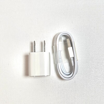 OEM Apple Charger Adapter 5W & Lightning Cable A1385 for iPhone Genuine New