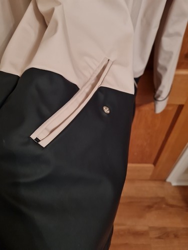 Abrigo chaqueta con capucha beige azul para mujer y mujer - Imagen 4 de 13