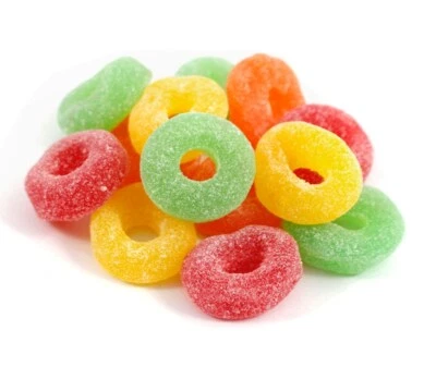 Assorted Fruit Jelly Rings Chewy Jelly - Premium Quality - by NY Candy - Picture 1 of 3