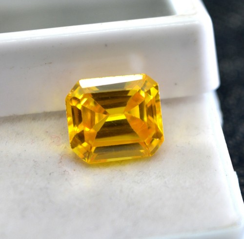 Certified Natural Untreated Yellow Sapphire VS Clarity Madagascar 7.10 ct Y492 - Picture 3 of 4