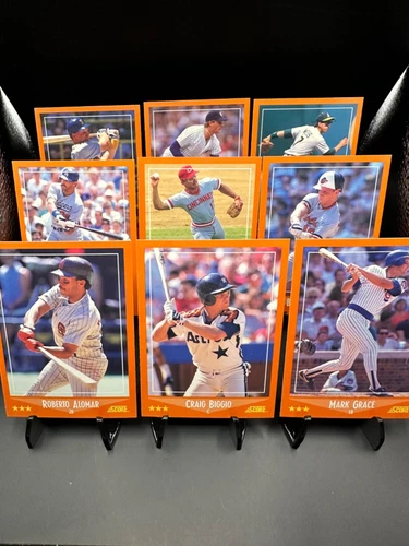 1988 Score Traded Baseball - Best Cards! - Alomar, Biggio & More! - NM/MINT!