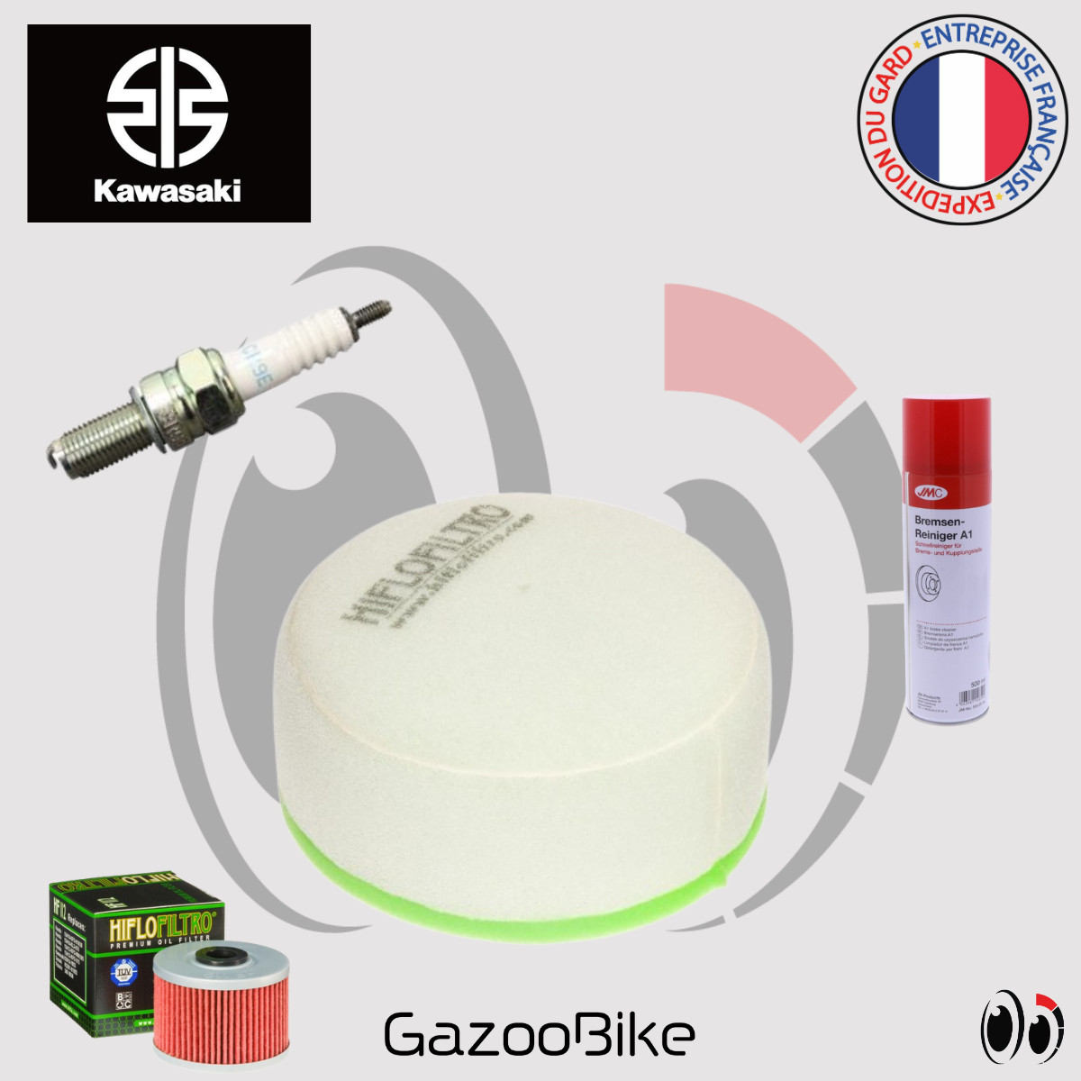 Kit entretien Kawasaki KLX 250 résout les ratés d'allumage modèles 1993-1995