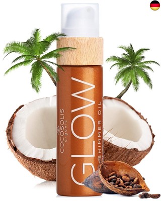 COCOSOLIS GLOW Shimmer Oil - Bio Trockenöl - Schimmerndes Körperöl mit gl
