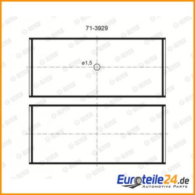 Pleuellager GLYCO 71-3929/4STD für VW Passat Passat Variant