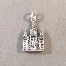 925 Sterling Silver BARCELONA CATHEDRAL CHARM Spain Church New TP33