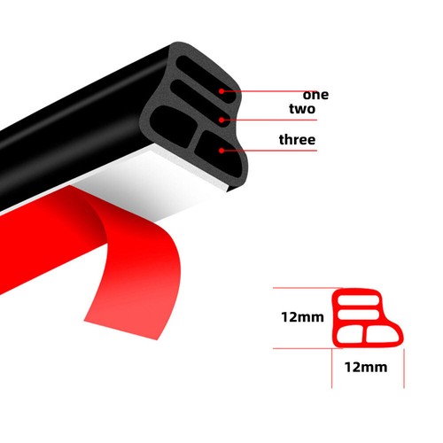 2M Rubber Car Door Trunk Seal Strip Weather Strip Edge Moldings Trim Accessories - Picture 8 of 14