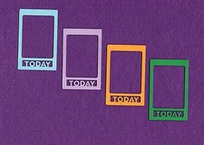 FRAME TODAY die cuts scrapbook cards
