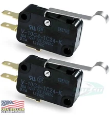 Omron V-10G4-1C24-K  SPDT 10A 250V Microswitch, Quick Connect, (Pack Of 2)