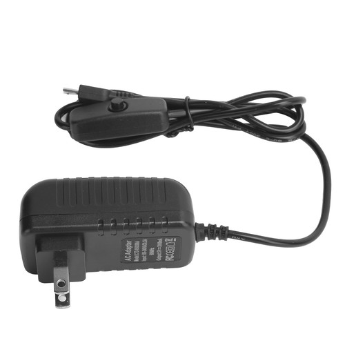 Power Supply For 5V 3A W/Switch Button Integrated Micro USB US Plug - Photo 9 sur 12