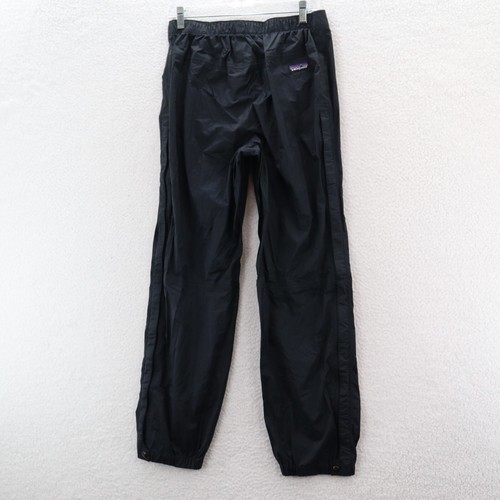 Patagonia Pants Men's Medium Black Rain Shadow Waterproof Leg Zip Gorpcore Hike - Picture 7 of 20
