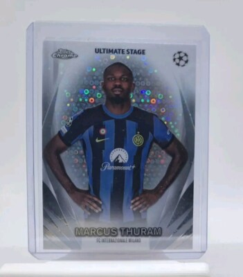 2023-24 Topps UEFA Club #USC-27 Marcus Thuram Ultimate Stage Chrome card