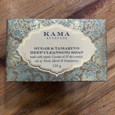 Kama Ayurveda Sugar & Tamarind Deep Cleansing Soap 125g Bar New in Box