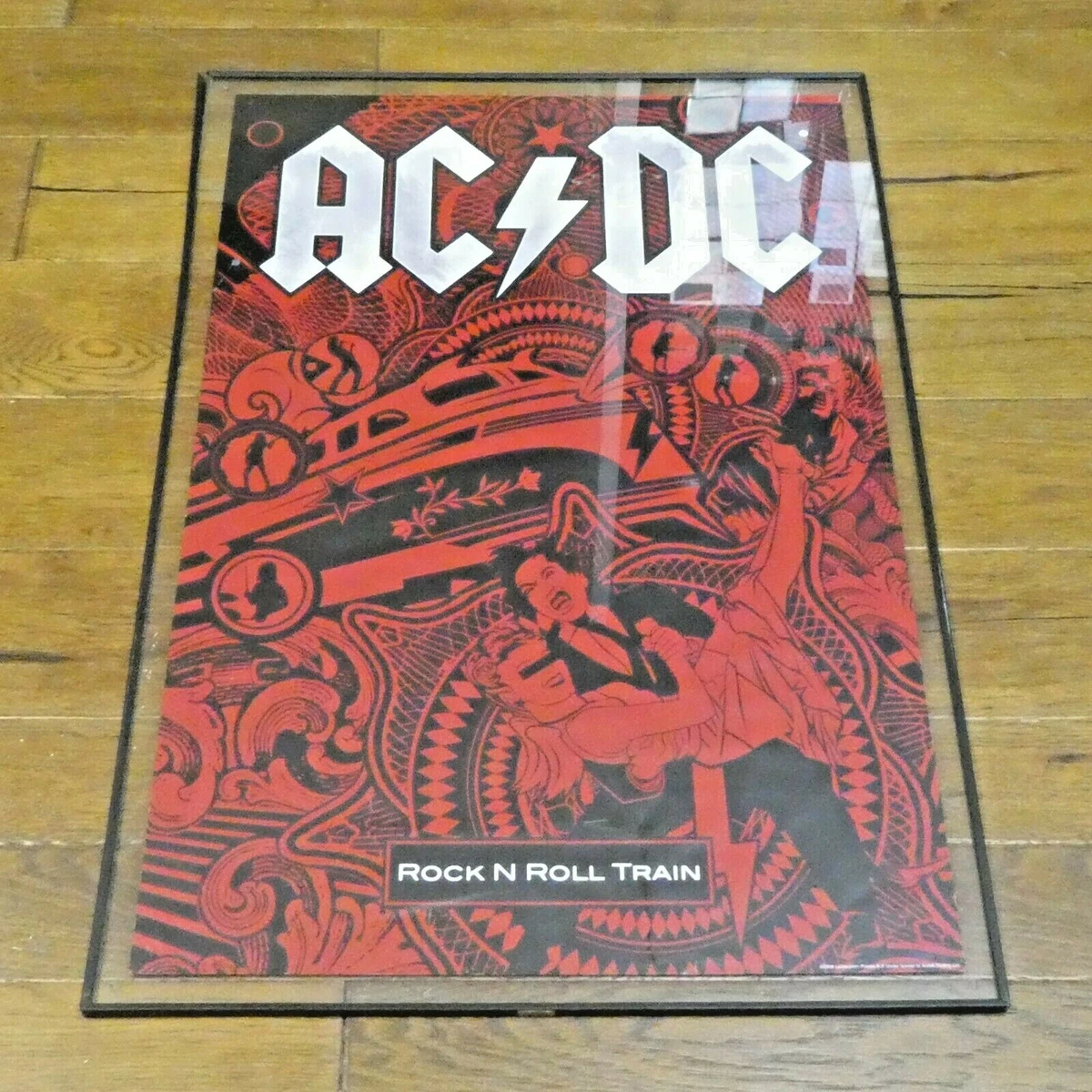AC/DC Rock n Roll Poster Frame Size 24&#034; x 36&#034; | eBay