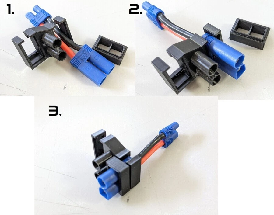 3D Printed EC5 Battery Connector Mount Adapter Kit for Traxxas UDR Offroad Truck - Image 2 of 4