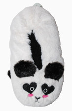 Minicci Kids' White Black Panda Heart Indoor Slip-on Slippers M/L 13-4