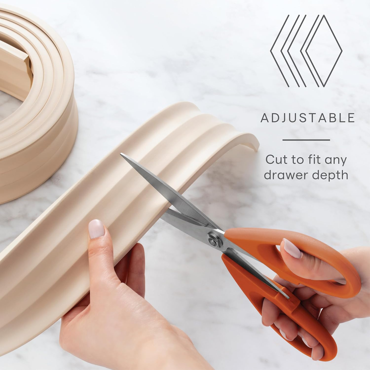 Spiceliner Adjustable Spice Drawer Liner, 10Ft Roll, Sandstone, Seasoning and...