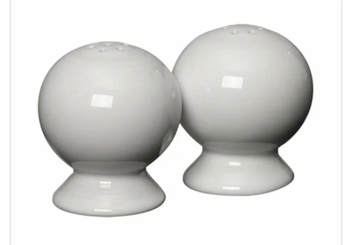 Fiestaware salt and 2025 pepper shakers