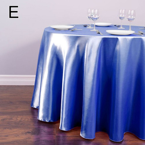 Reusable Fitted Round Tablecloth Table Cover Wedding Party Banquet Decor 145cm - Picture 25 of 31
