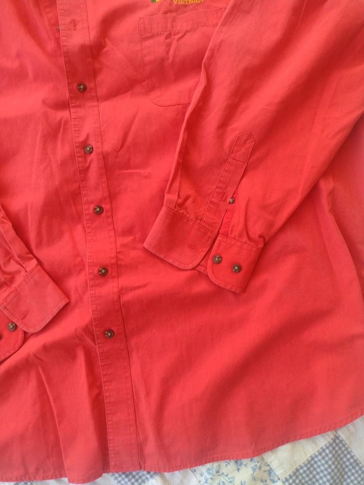 USMC Vietnam Velocity 3X Red button up Mens shirt - Image 2 of 4