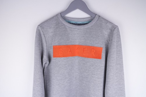 Ted Baker Sweatshirt Casual Grey Cotton Blend Pullover size 13-14Y - Picture 2 of 7