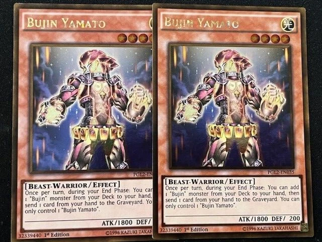 YUGIOH BUJIN DECK- HARE- YAMATO- QUILIN- MIKAZUCHI- SINYOU- HIRUKO- MIRROR NM