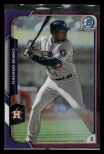 2015 Bowman Chrome #71 Chris Carter /250 Purple Refractors Houston Astros