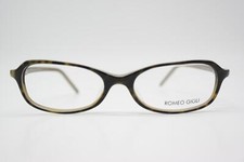 Romeo Gigli RG27004 Brown White Oval Eyeglass Frame New