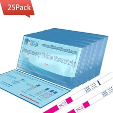 Clinical Guard Pack of 25 Individually Sealed Early Pregnancy Test Strips