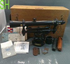 Vintage Gurley Wye Level 375 Engineer Survey Equipment Original Case Papers MORE