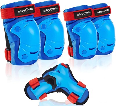 6pcs Knieschoner Kinder Schoner Set Protektoren Skate Inliner Schutzausrüstung