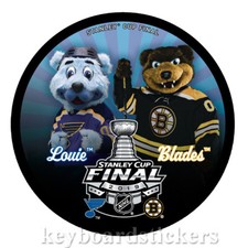 2019 Stanley Cup Playoffs Final Dueling NHL Hockey Puck Mascot Blades vs Louie 