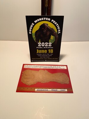 Fouke Monster Festival 2022 Arkansas cardboard flyer and post card Big Foot Yeti