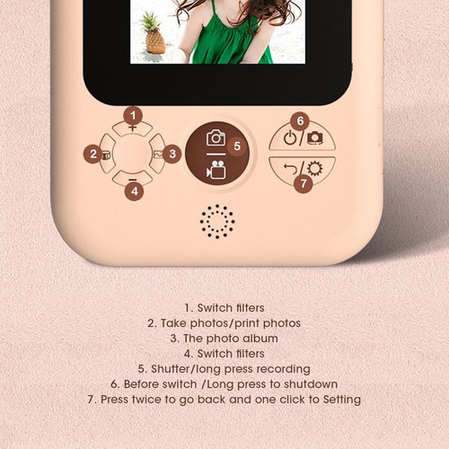 12MP Digital Children Kids Print Camera Photo Video Camcorder Toy Gi Fit - Picture 17 of 17