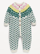 Old Navy Baby Unisex Sweater Fair Isle pOne-Piece Size 0-3 Months