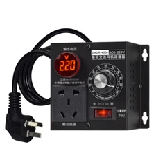 AC 0-220V 4000W Single-phase Motor Speed Governor Voltage Regulator Switch 