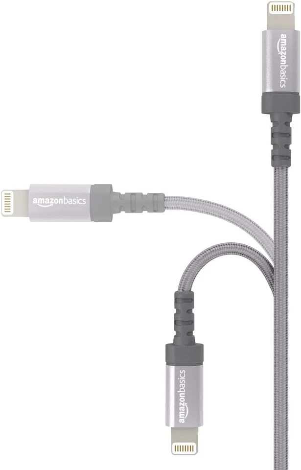 AmazonBasics Lightning to USB A Cable - Apple MFi Certified - 6Ft.(1.8m) - Grey - Image 2 of 4