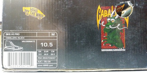 STEVE CABALLERO SK8HI PRO SK8 HI SK8-HI VANS 10.5 EXCELLENT CONDITION RARE BATS - Picture 8 of 12