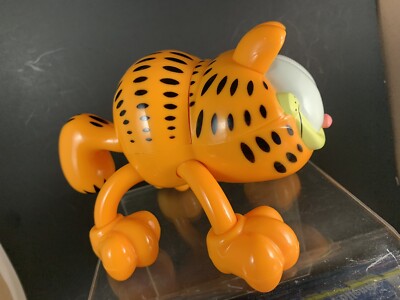 Vintage 90s Y2K Garfield Hand Massager Works EUC CIB Cute Orange