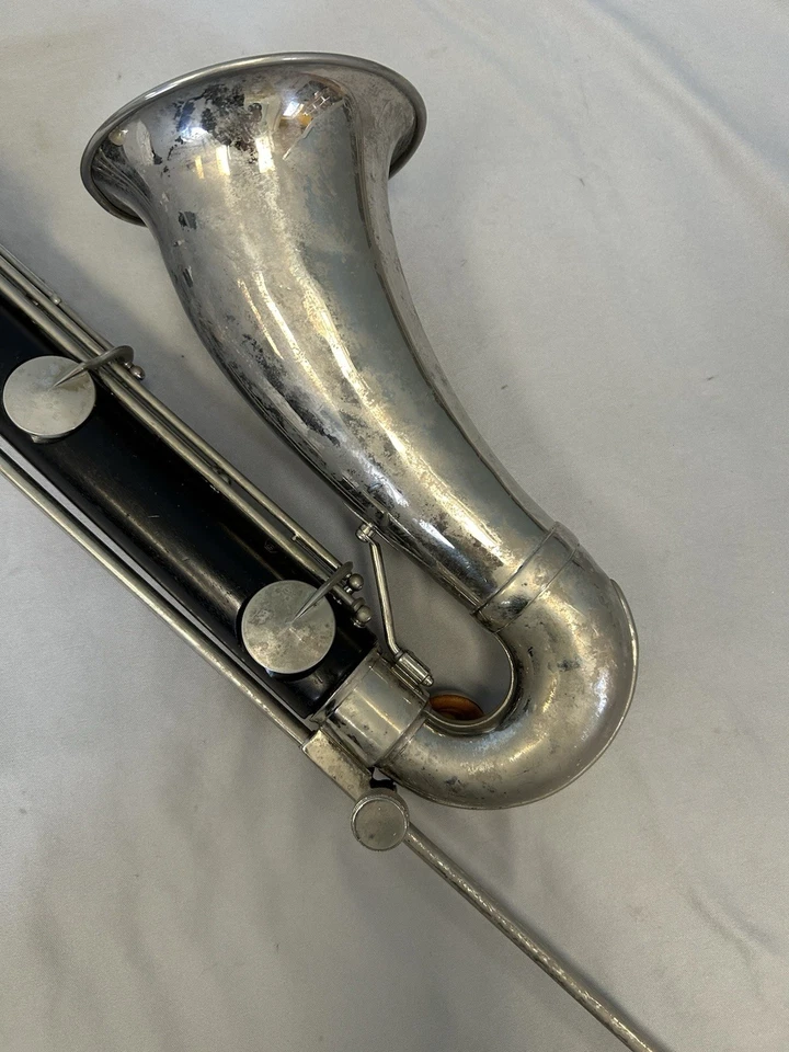 CLARINETE BAJO MADERA LEBLANC PARIS + BOQUILLA SELMER PARIS + ESTUCHE Foto 3 de 4