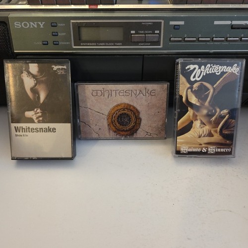 Whitesnake Cassette Tape Lot 3 Self ~ Slide It In ~ Saints & Sinners Tested VG - Picture 1 of 16