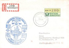 154697) Marineschiffspost Blg: Zerstörer Hamburg 1985 + Antarktis-Überwinterung