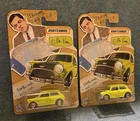 (2) 2020 Matchbox MR BEAN MINI COOPER Green Die-cast Lot Near Mint HTF